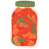 Legumes cuisines en bocaux