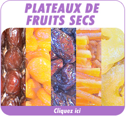 Plateaux de fruits secs